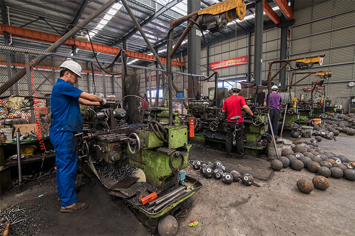 扬中网架配件车间